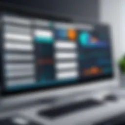 Sleek dashboard showcasing task management software