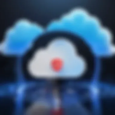 Illustration depicting data security measures implemented by Baidu Cloud Drive