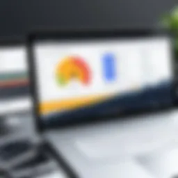 Insightful dashboard displaying local search rankings