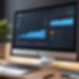 Visual representation of bulk email verifier software dashboard