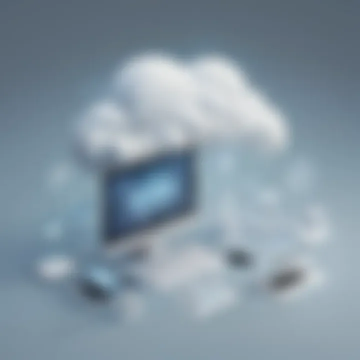 Cloud computing technology illustration