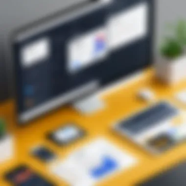 Features Overview of Various Website Builders Screenshots showcasing features of different website builders