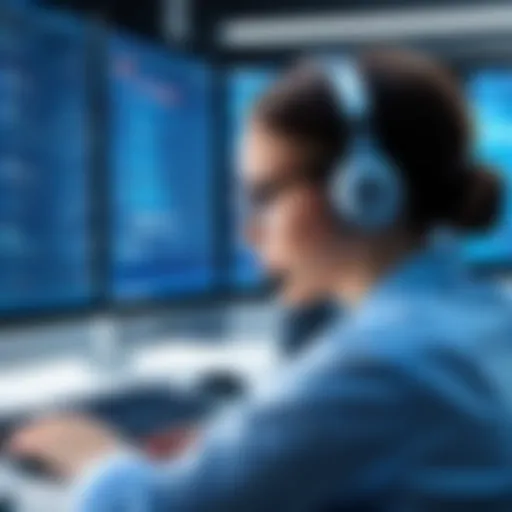 Visual Representation of Contact Center Software Interface