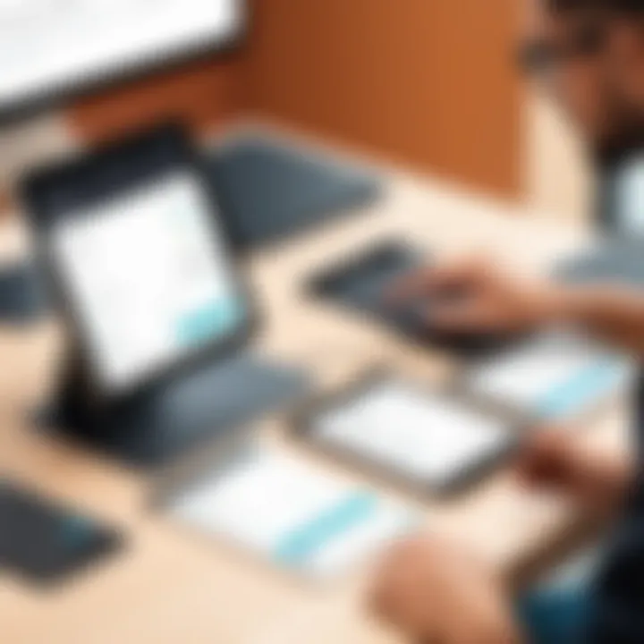 Business owners utilizing the Shopkeep Register App for transaction management