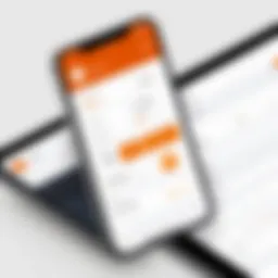 User interface of the Shopkeep Register App showcasing its features