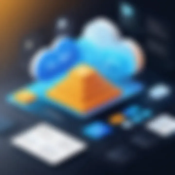 Diagram illustrating content management in SAP Analytics Cloud