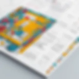 Artistic representation of a doodle calendar filled with creative designs and colors