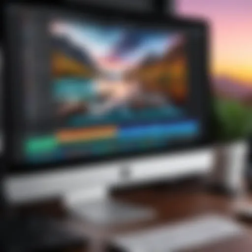 High-quality video editing software interface on a Mac