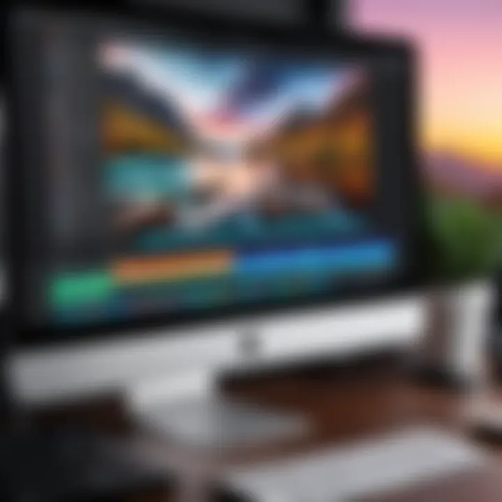 High-quality video editing software interface on a Mac