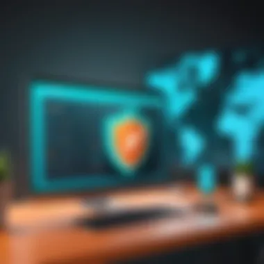 Illustration depicting the security features of Dashlane, including password storage and encryption.