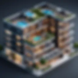 Modern hotel property management system interface