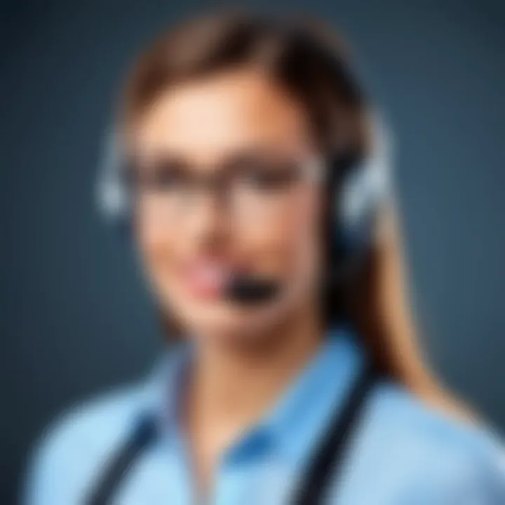 Illustration of customer support options available in web hosting