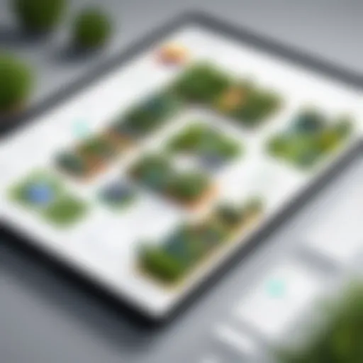 Innovative landscape design software interface