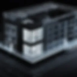 Architectural drawing showcasing detailed designs
