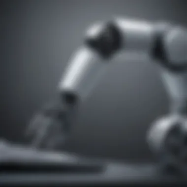 Robotic arm executing automated tasks