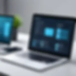 Visual representation of digital contact management