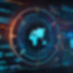 An abstract representation of cyber threat intelligence gathering.