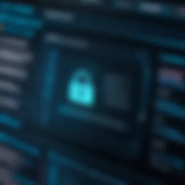 Advanced Encryption Software Interface Encryption software interface showcasing security features