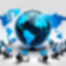 An illustration of EOR services facilitating a global workforce