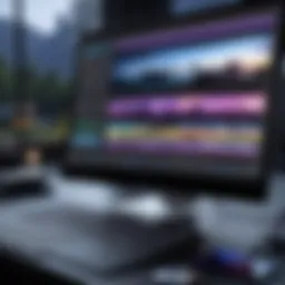 An overview of Final Cut Pro X interface showcasing its editing tools