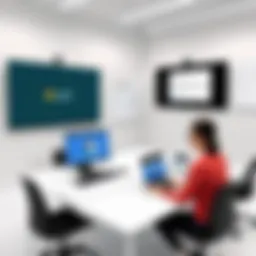 Innovative virtual classroom setup