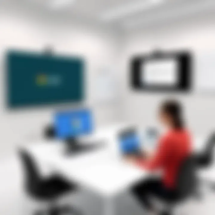 Innovative virtual classroom setup
