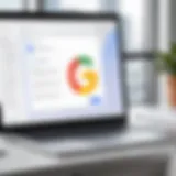 Overview of Google Suite Business Email interface