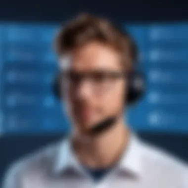 Customer Support Options in Ionos Register Visual representation of customer support options in Ionos Register