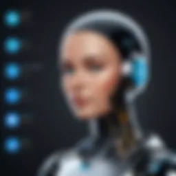 Overview of the Nice InContact chatbot interface showcasing user interactions