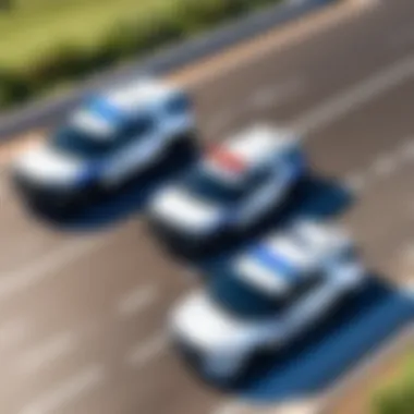 Advanced Tracking for Law Enforcement Vehicles A police vehicle equipped with advanced tracking technology.