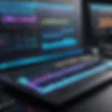User interface of advanced audio editing software