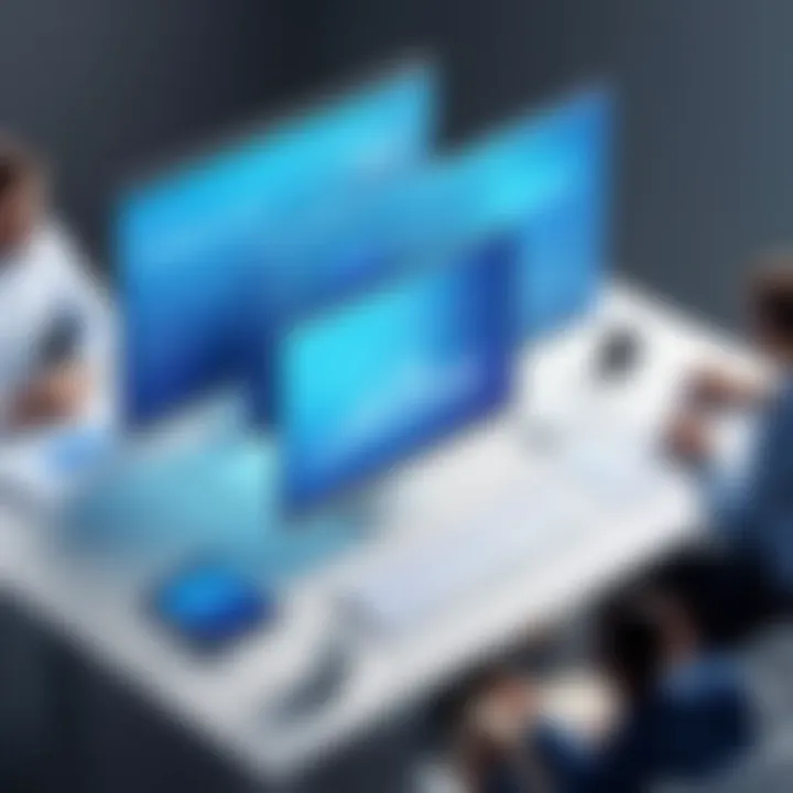 A team collaborating using real estate file management software