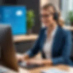 Visual representation of Salesforce Customer Service Platform features