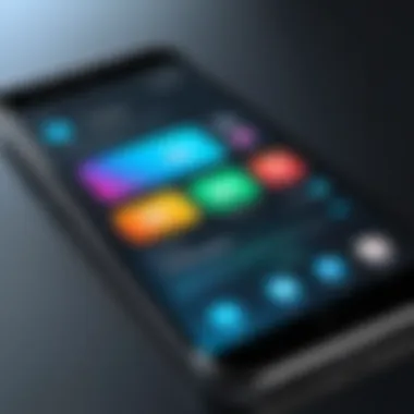 Close-up of a smartphone displaying the features of a popular messaging app.