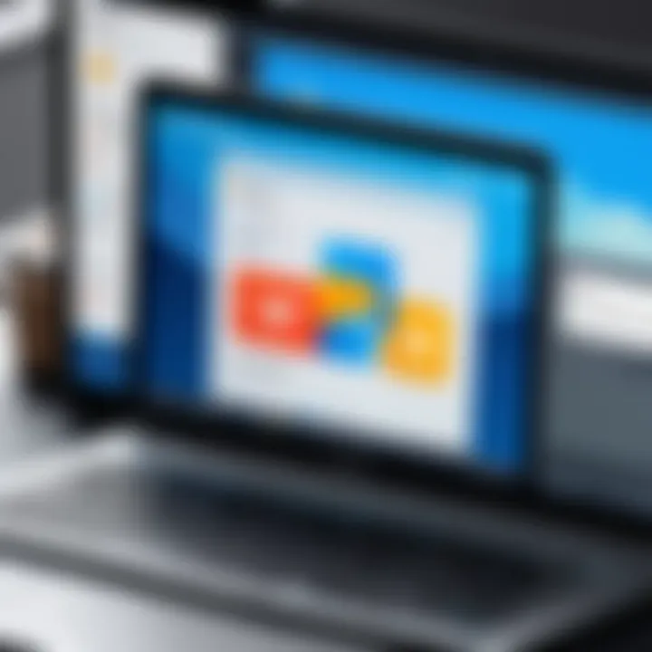Visual representation of multi-platform message integration