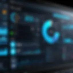 A modern banking software dashboard showcasing analytics and user interface