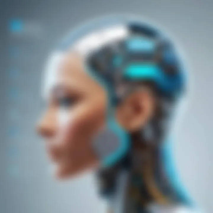 A graphic representation of machine learning enhancing translation technology.