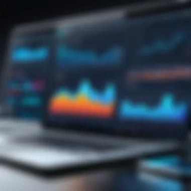 Dashboard displaying website analytics