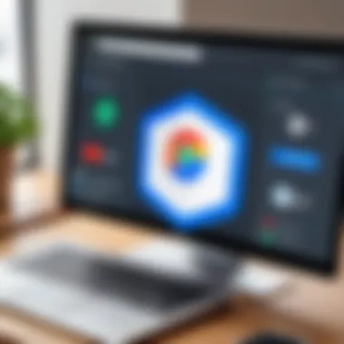 Security Measures for Remote Access with Chrome Remote App Security measures for remote access illustrated with icons
