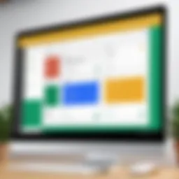 Illustration of Google Classroom dashboard showcasing user interface features