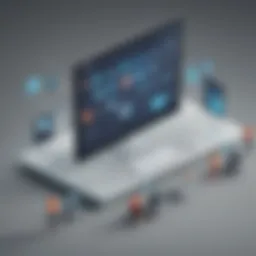 Professional networking on digital screen