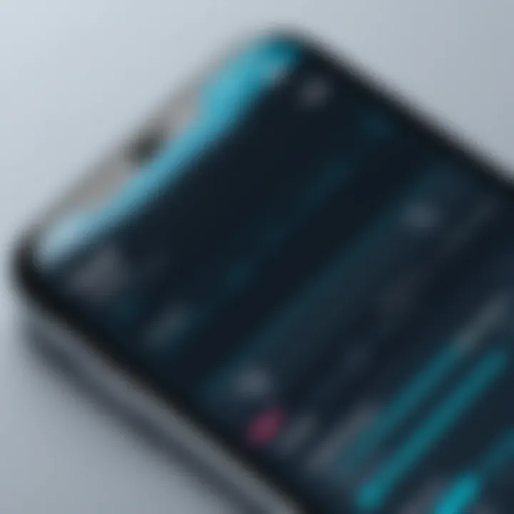 User interface of a staff scheduling app