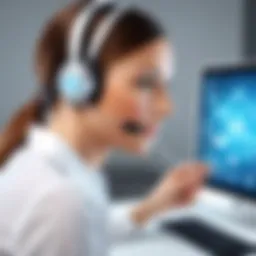 Illustration of In-contact customer service technologies