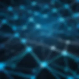 Illustration of intricate network of digital connections