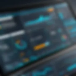Visual representation of a modern LMS dashboard