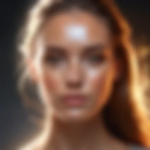 Ethereal light effects on a portrait