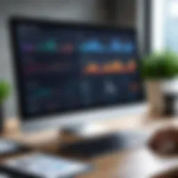 Dashboard interface showcasing productivity analytics