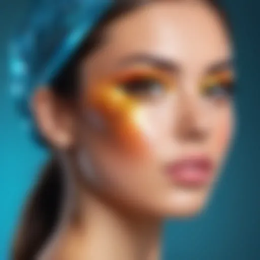 Vivid transformation showcasing a before and after filter application