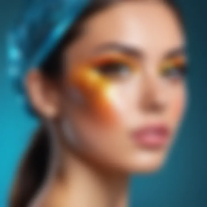 Vivid transformation showcasing a before and after filter application