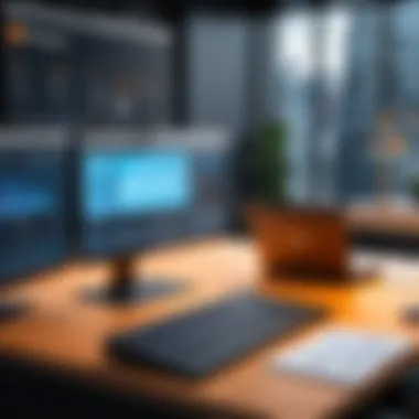 An illustration highlighting Procore's features for subcontractor project management.